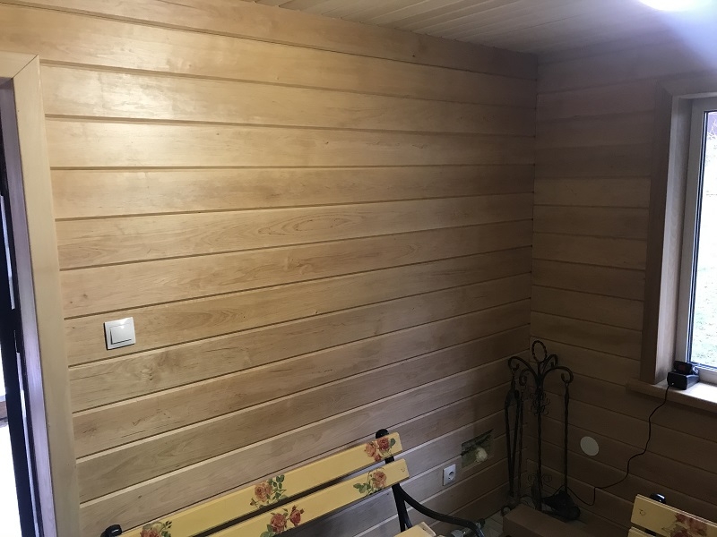 Предбанник из ольхи